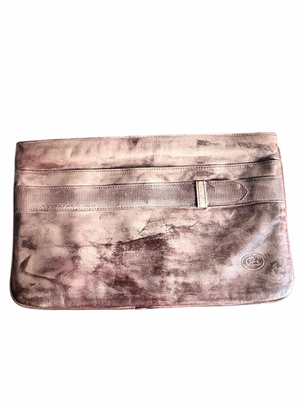 Vintage Charles Klein Genuine Leather Clutch – Made in Italy